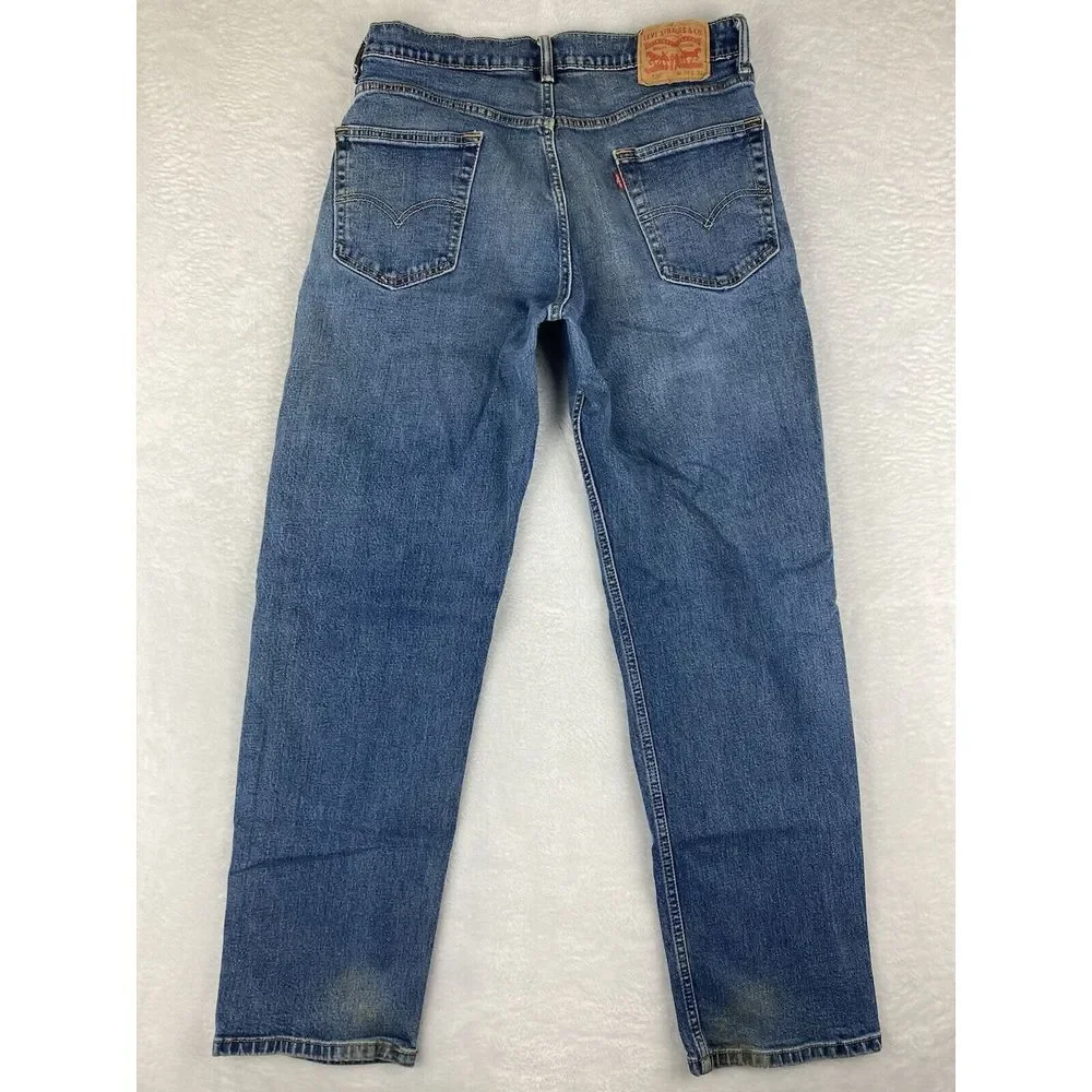 Levi's 550 Straight Leg Denim Jeans Mens Blue Size 34x32 (32x31 Measured)‎